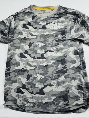 CAT Gray Camo Short Sleeve Tee